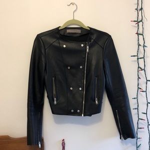 Zara faux leather jacket